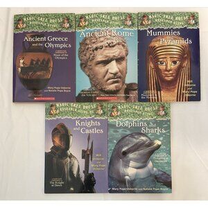 Lot of 5 Magic Treehouse Research Guides Mary Pope Osborne Greece Rome Castles